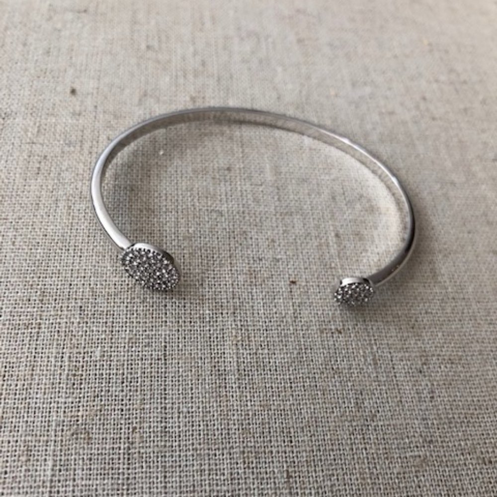 Stella & Dot Silver Pave Diamond bracelet